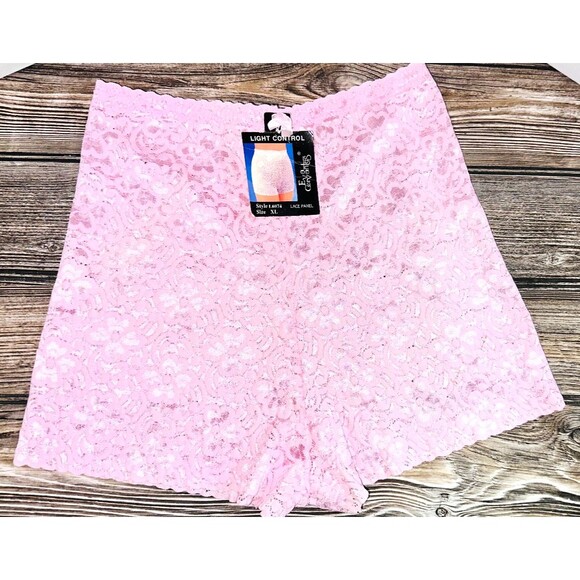 Eva Cervantes Size XL PINK Floral Light Control Lace Panel Panties NWT - Picture 3 of 3